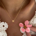 Gold Initial Necklaces For Women - Dainty 18K Gold Letter Necklaces Tiny A-Z Choker Necklaces for Women Trendy Jewelry Gifts