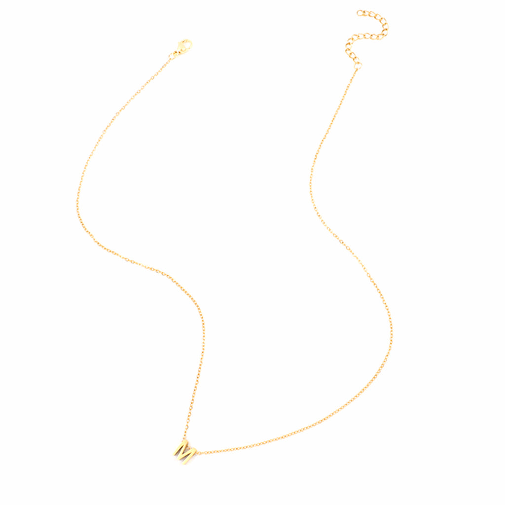 Gold Initial Necklaces For Women - Dainty 18K Gold Letter Necklaces Tiny A-Z Choker Necklaces for Women Trendy Jewelry Gifts