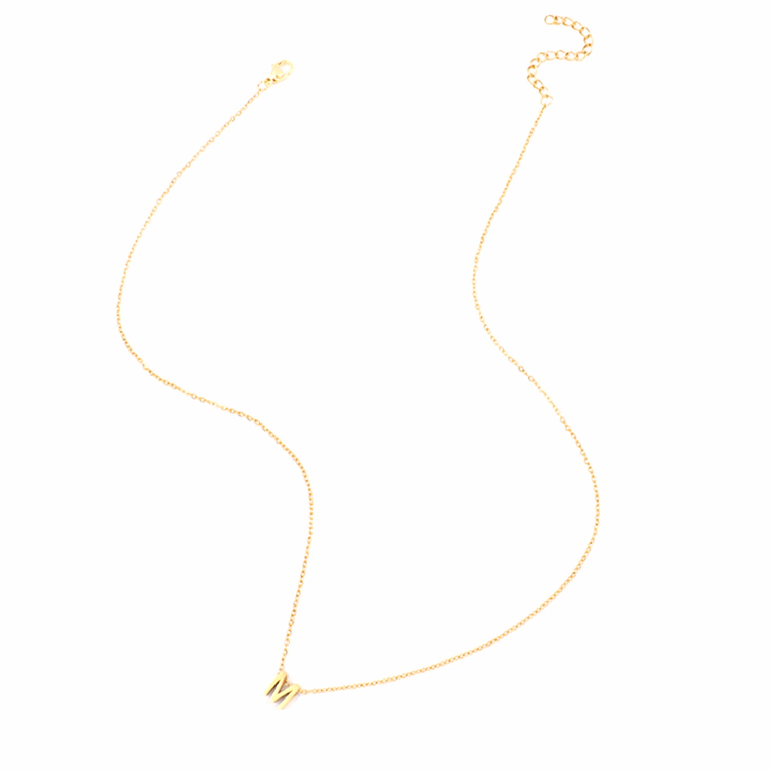 Gold Initial Necklaces For Women - Dainty 18K Gold Letter Necklaces Tiny A-Z Choker Necklaces for Women Trendy Jewelry Gifts