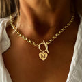 Initial Necklaces for Women 18K Gold Plated Dainty Heart Letter A-Z Necklace for Women Love Jewelry Gift for Women