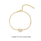 Gold t Initial Bracelet for Women,Dainty Gold Stainless Steel Chain Bracelet For Women