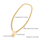 Initial Necklaces for Women 18K Gold Plated Dainty Round Letter A-Z Necklace for Women Love Jewelry Gift for Women